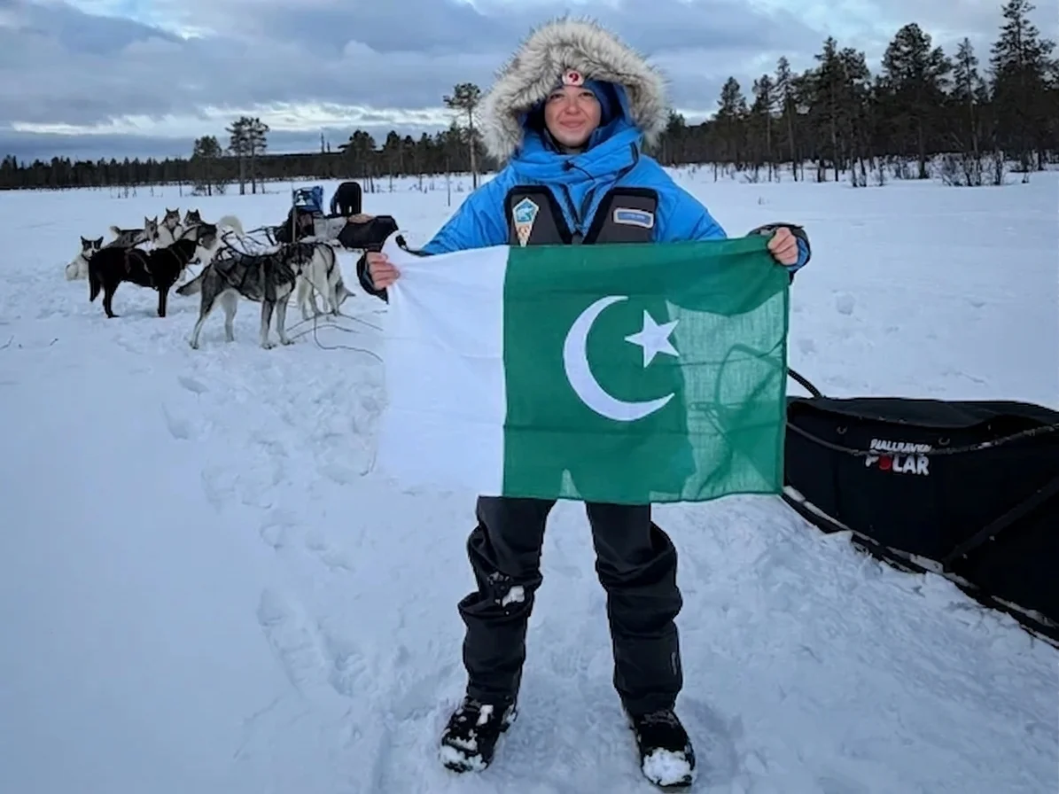 Samar Khan creates new history by completing the Arctic Challenge