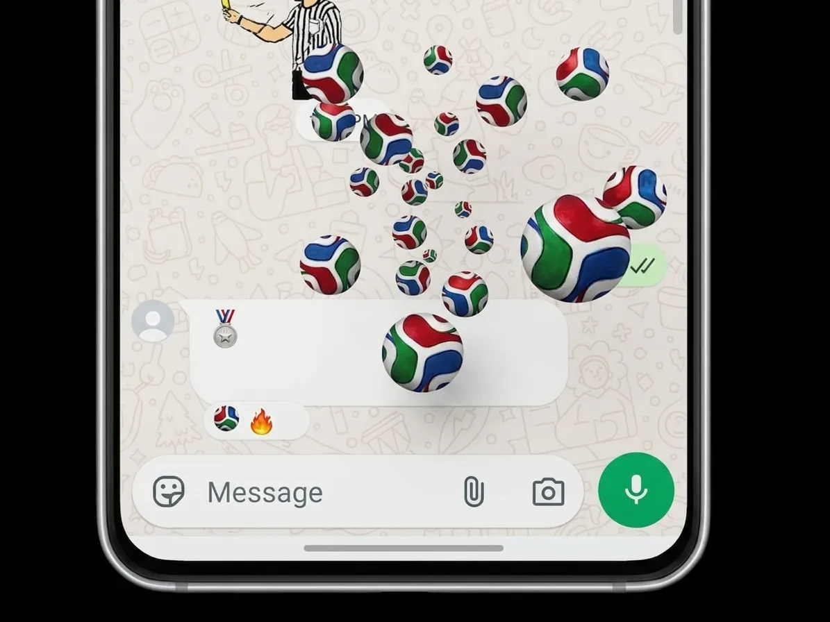 The football emoji on WhatsApp will now change to the official World Cup ball, the 'Tri-Oanda'.