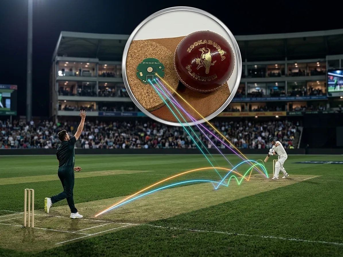 A revolution is coming in cricket, trials of installing an AI chip inside the ball have begun