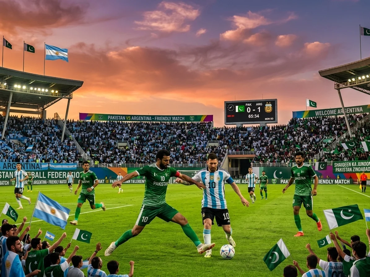 Possibility of a friendly football match between Pakistan and Argentina