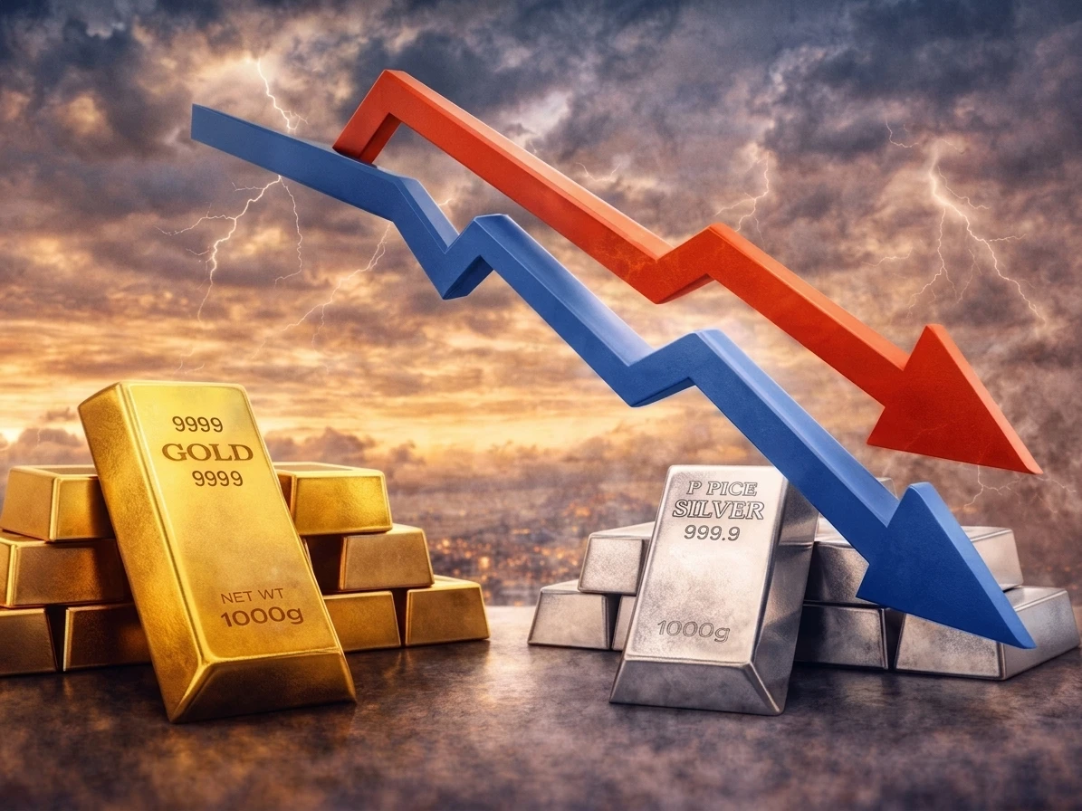 Gold prices fall for second consecutive day, down Rs 1,200 per tola