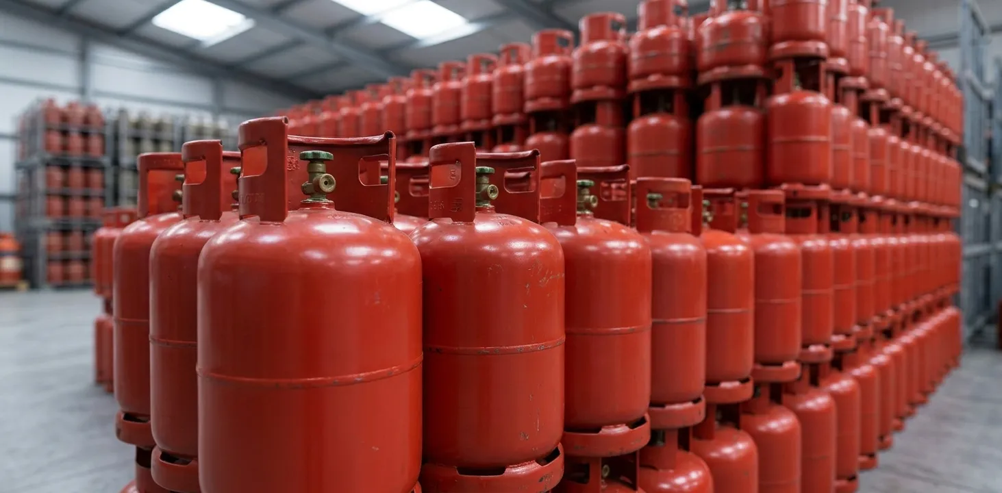 LPG price significantly higher than the government-fixed rate; being sold for up to 480 rupees per kilogram