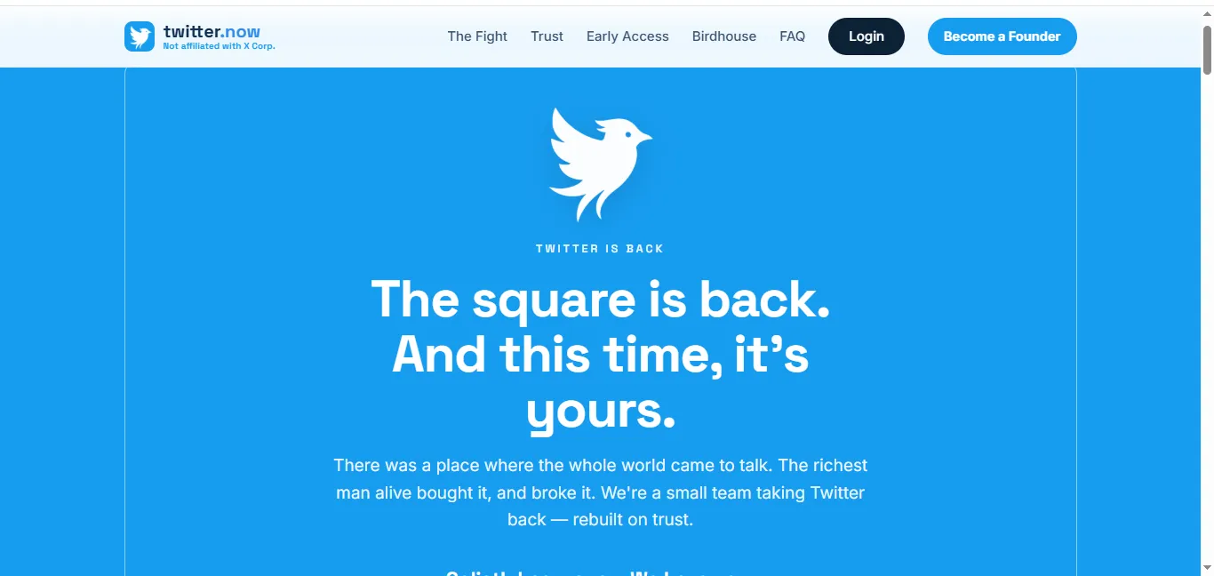 New platform introduced in the style of old Twitter, Twitter.now gets caught in legal dispute