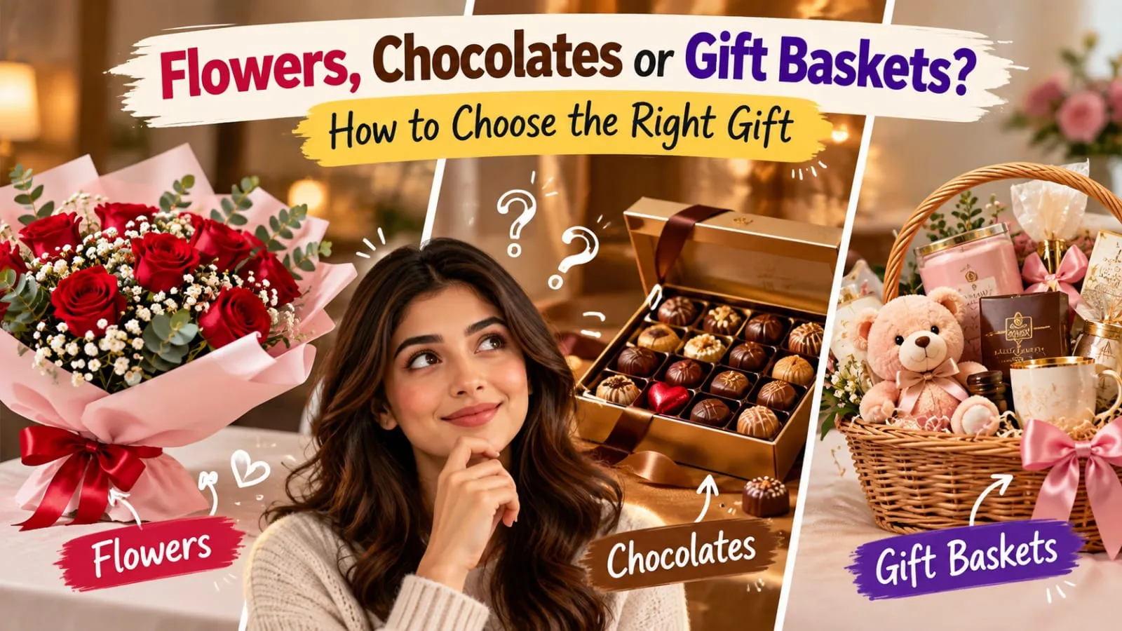 Flowers, Chocolates or Gift Baskets: How to Choose the Right Gift