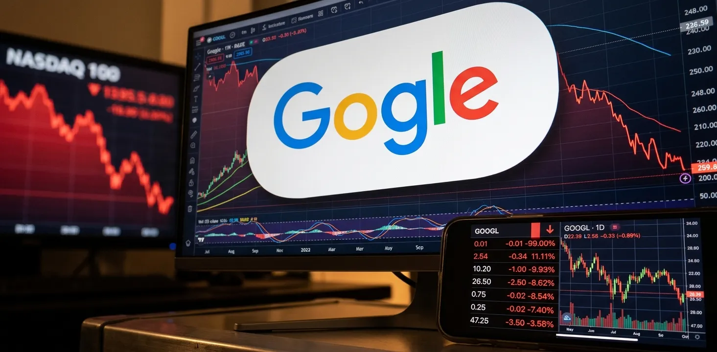 Concerns over the growing impact of AI lead to a drop of more than 12% in Google shares